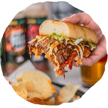 Birria Torta at Ted's Tacos and Cantina